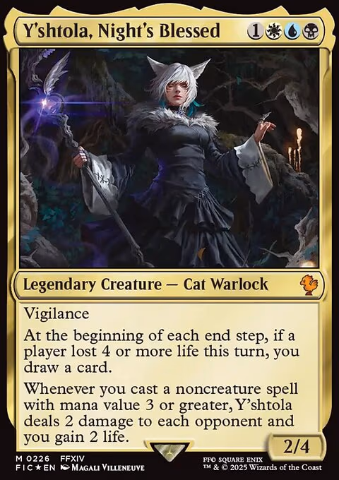 Y'shtola, Night's Blessed trading card